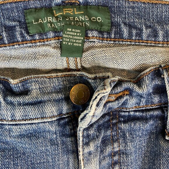 LRL Ralph Lauren Bootcut Blue Jeans Sz 10 (32x30) #79N - Picture 7 of 10